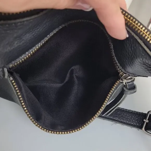 The Sak Kyetra Hobo Bag Black Leather Embroidery Harness Boho Western Biker Goth - Picture 9 of 10